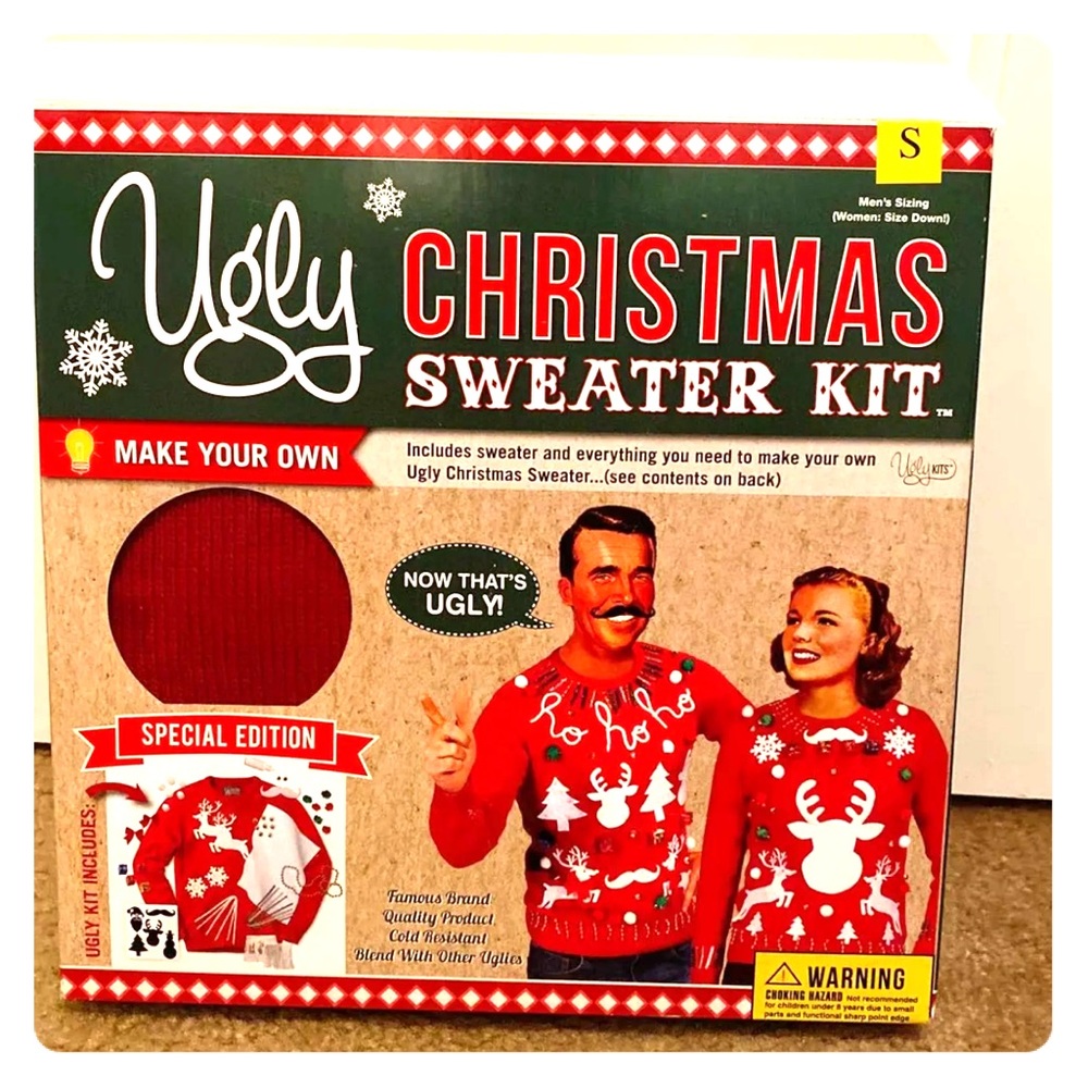 ugly christmas sweater kit DIY size small